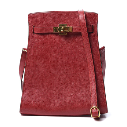 Hermes Courchevel Kelly Sport PM Rouge Vif 1 of 11