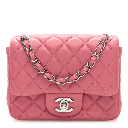 Chanel Lambskin Quilted Mini Square Flap Pink 1 of 10