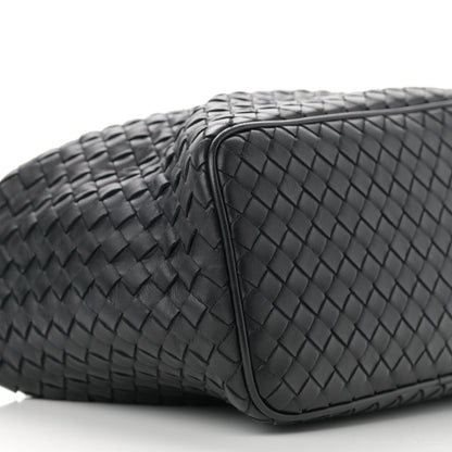 Bottega Veneta Nappa Intrecciato Small Shoulder Bag Black 9 of 10