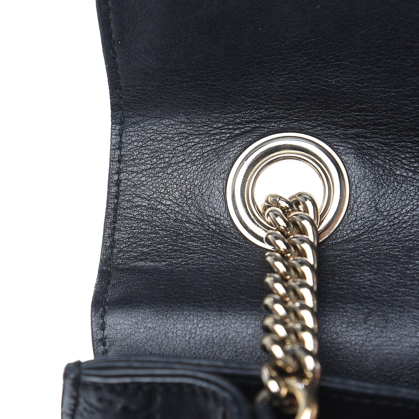 Guccissima Medium Emily Chain Shoulder Bag Black