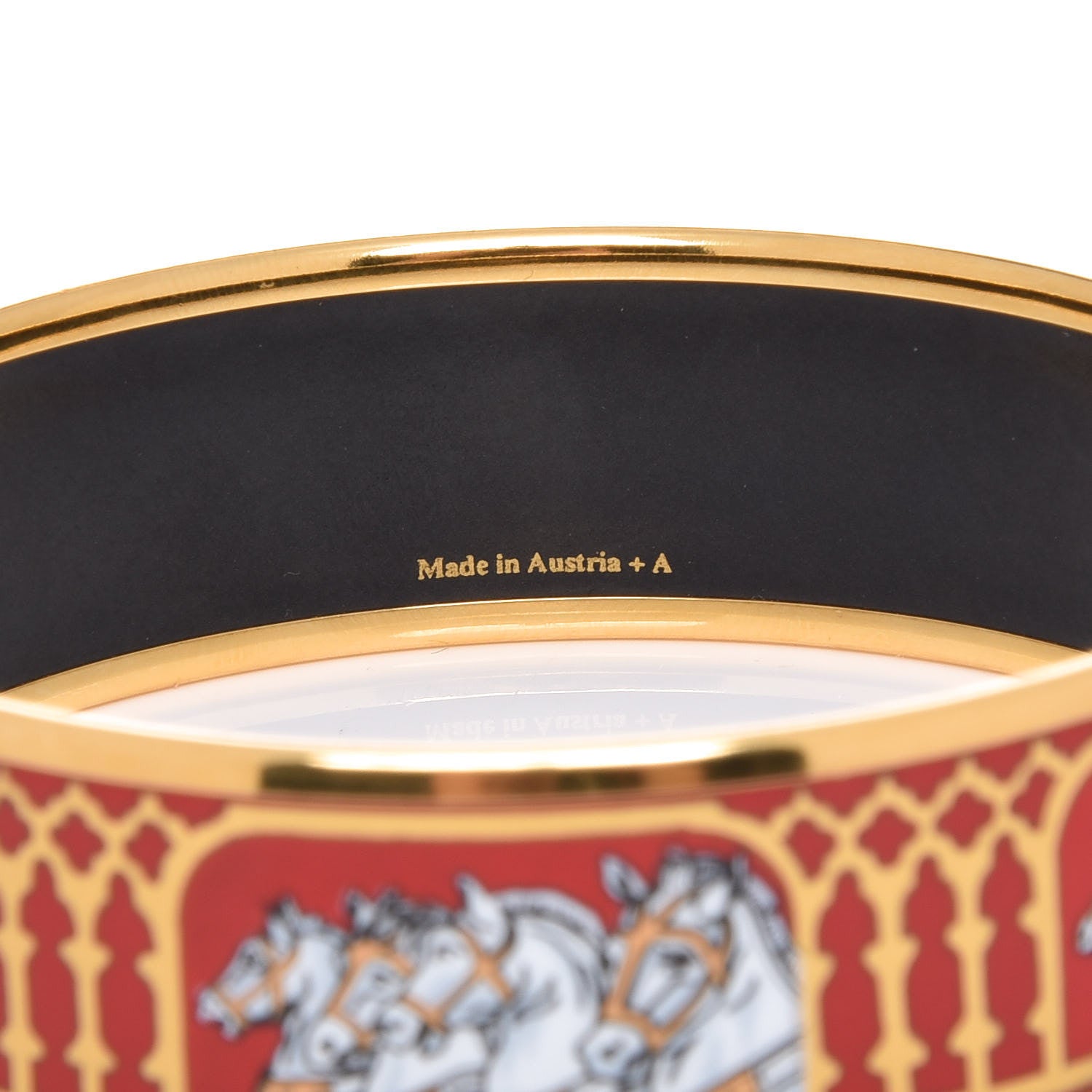 Hermes Enamel Printed Wide Bracelet 65 5 of 5