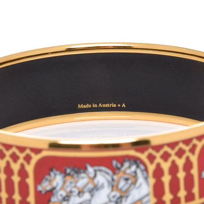 Hermes Enamel Printed Wide Bracelet 65 5 of 5