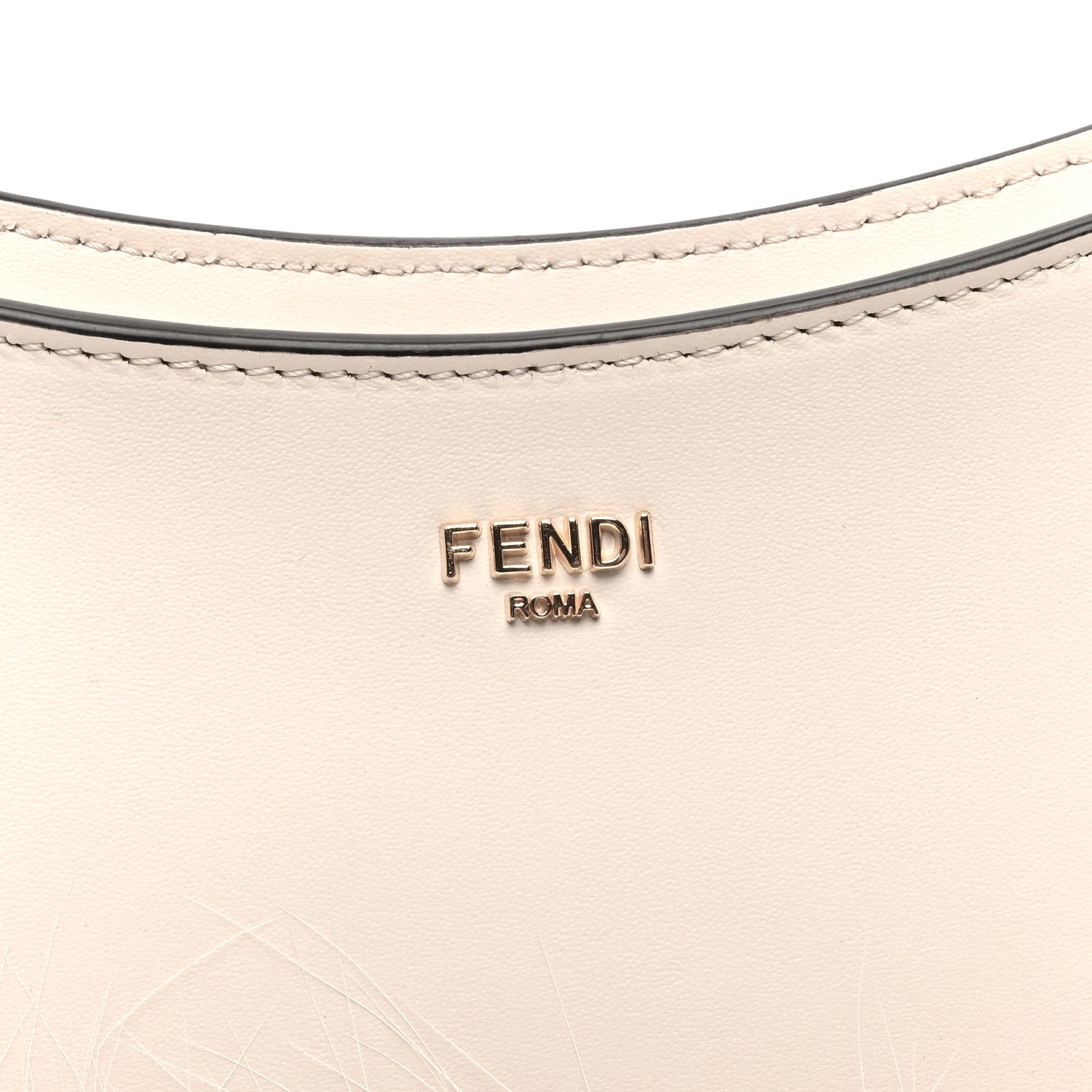 Fendi Fox Fur Vitello Fendi O'Lock Swing Camelia 8 of 10