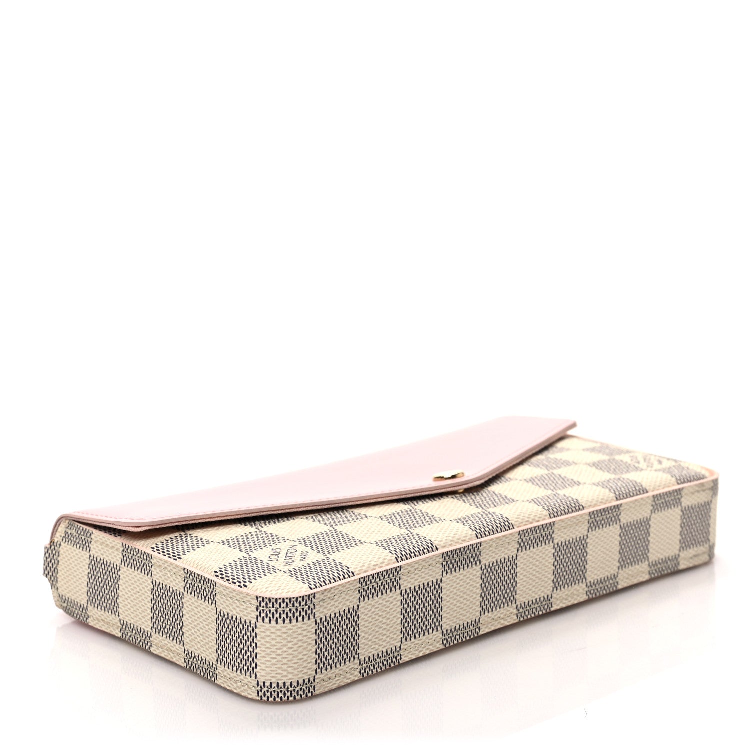 Louis Vuitton Damier Azur Calfskin Pochette Felicie Eau de Rose 7 of 8