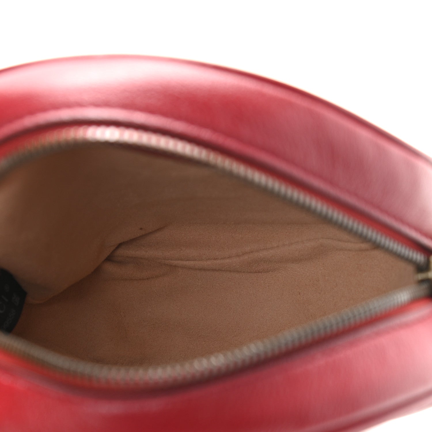 Gucci Glazed Calfskin Matelasse Heart Mini GG Marmont Round Shoulder Bag Romantic Cerise 5 of 11