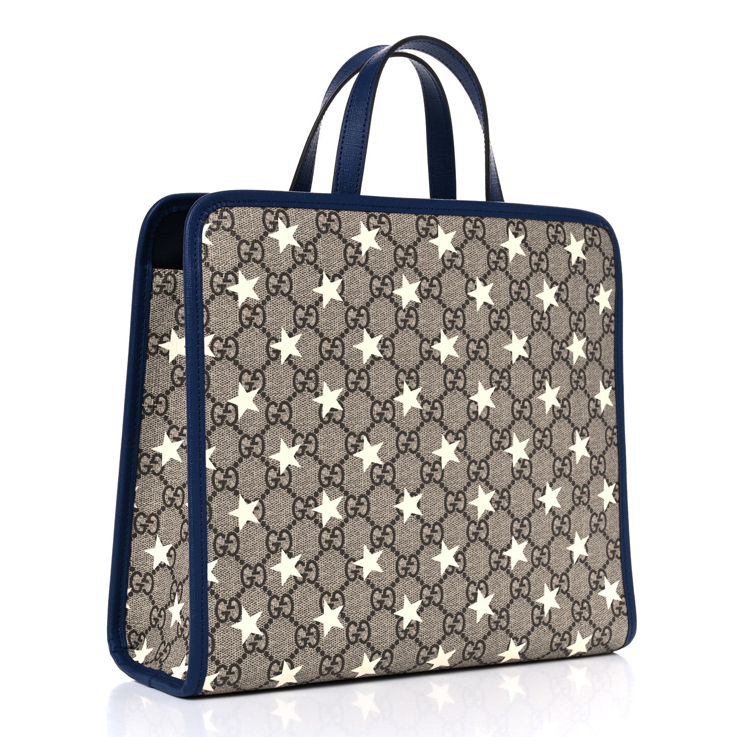 Gucci GG Supreme Monogram Stars Childrens Tote Beige Ebony Yellow Royal 3 of 10