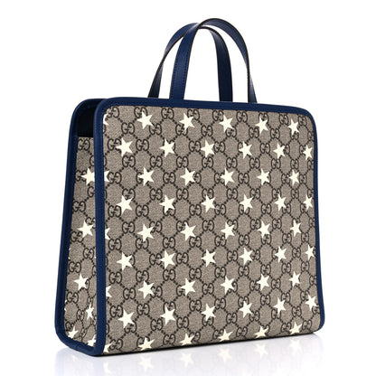 Gucci GG Supreme Monogram Stars Childrens Tote Beige Ebony Yellow Royal 3 of 10