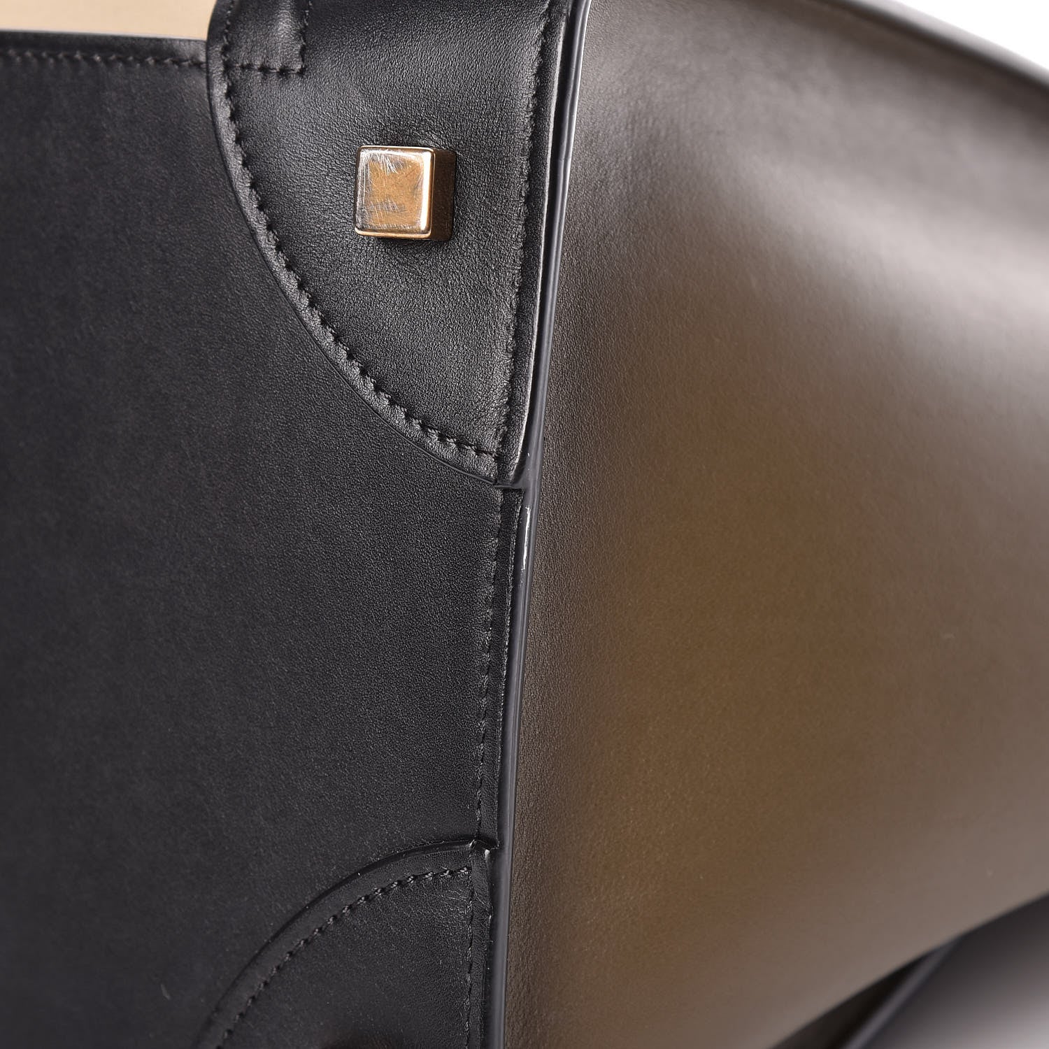 Celine Elephant Calfskin Mini Tri-Color Luggage Chalk 11 of 11
