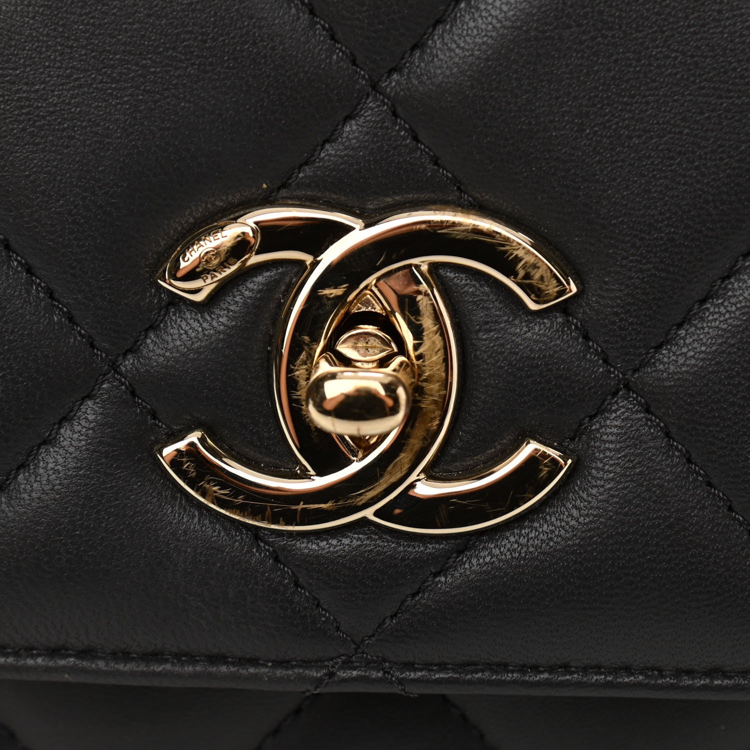 Chanel Lambskin Quilted Small Trendy CC Flap Dual Handle Bag Grey 12 of 13