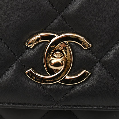 Chanel Lambskin Quilted Small Trendy CC Flap Dual Handle Bag Grey 12 of 13