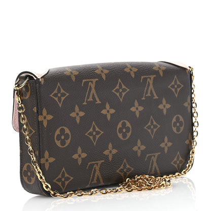 Louis Vuitton Monogram Valentine Dog Pochette Felicie Chain Wallet 4 of 11