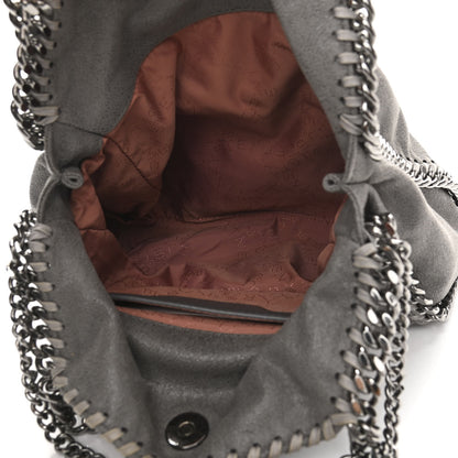 Stella McCartney Shaggy Deer Mini Falabella Fold Over Tote Light Grey 5 of 10