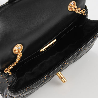 Chanel Lambskin Quilted Extra Mini Beaded Flap Black 5 of 9