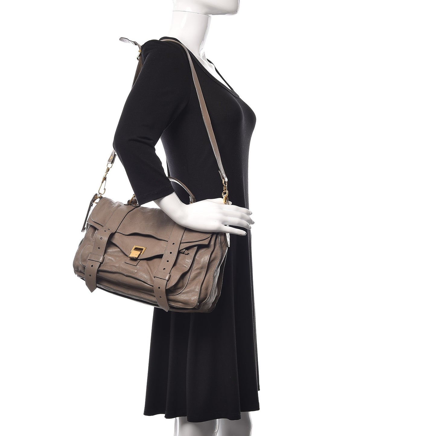 Lambskin Medium PS1 Satchel Smoke