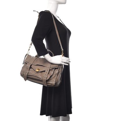 Proenza Schouler Lambskin Medium PS1 Satchel Smoke 2 of 23