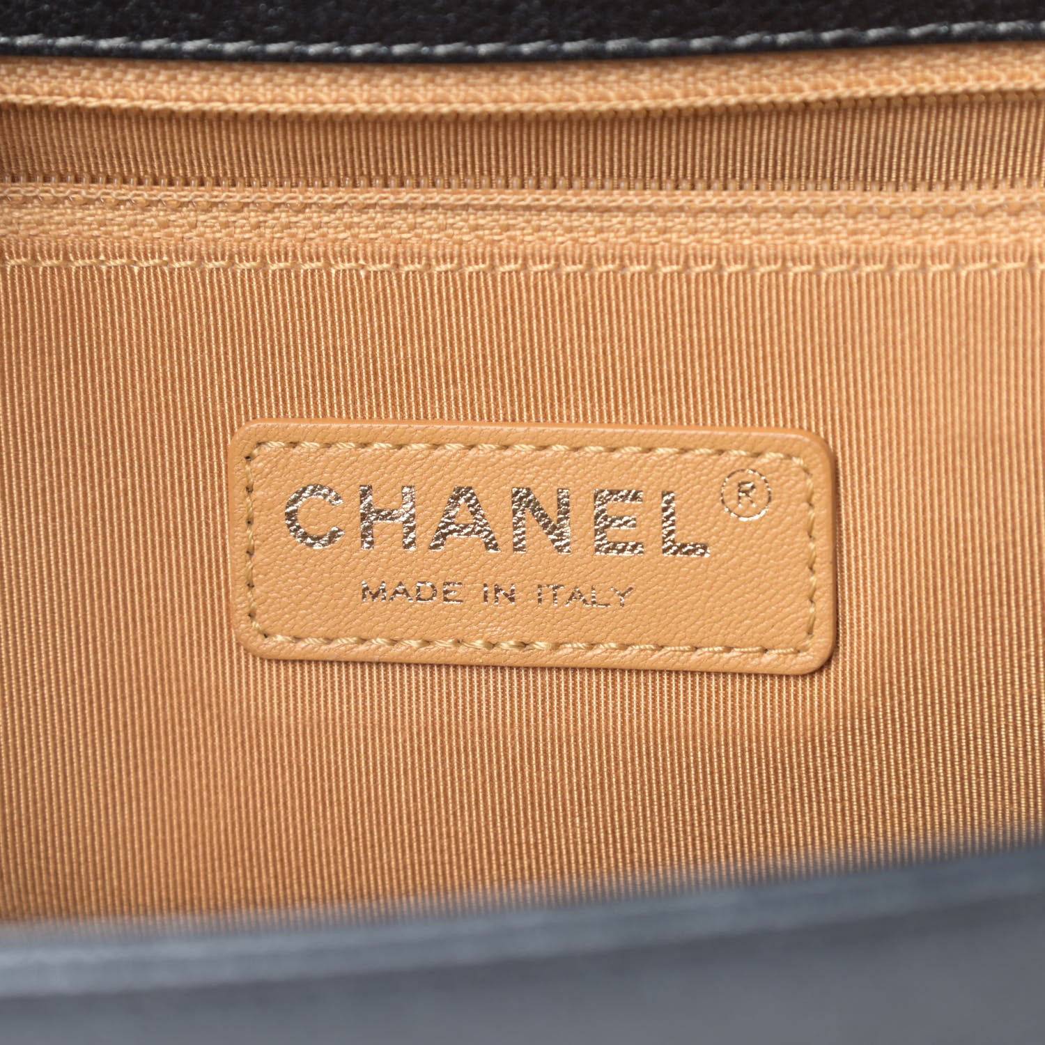 Chanel Metallic Calfskin Quilted New Medium Boy Flap Dark Grey 6 of 12