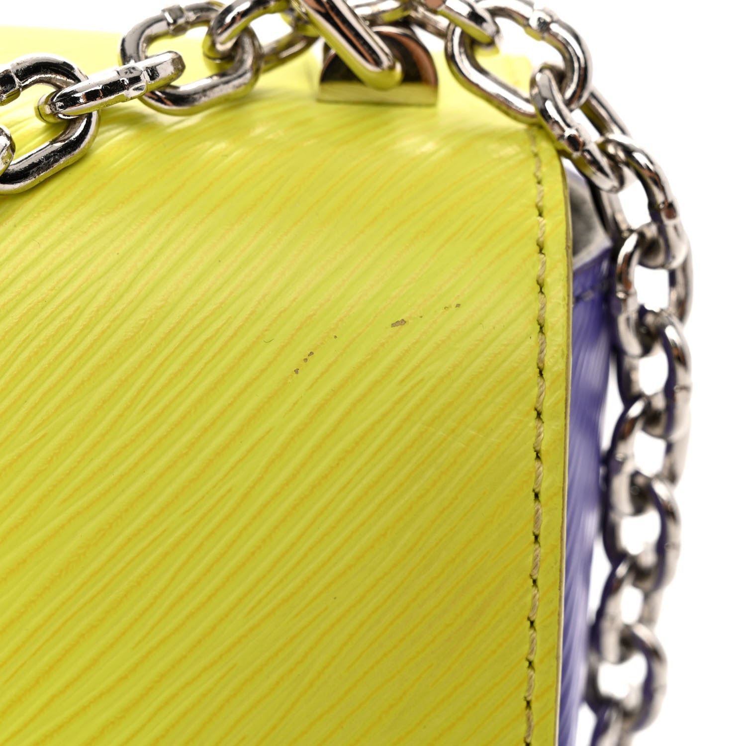 Louis Vuitton Epi Twist Shoulder Bag MM Purple Yellow Grey 13 of 14