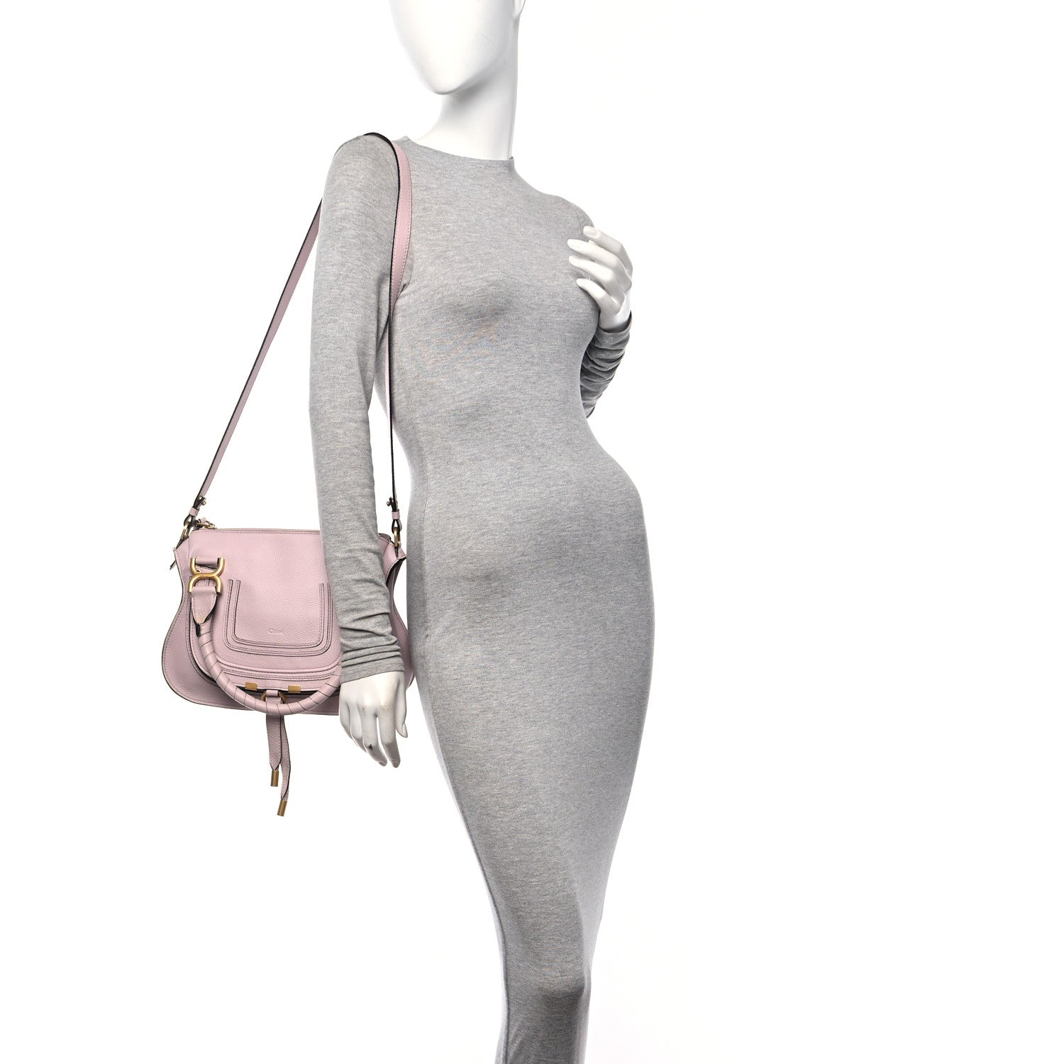 Chloe Calfskin Small Marcie Satchel Misty Lavender 2 of 17
