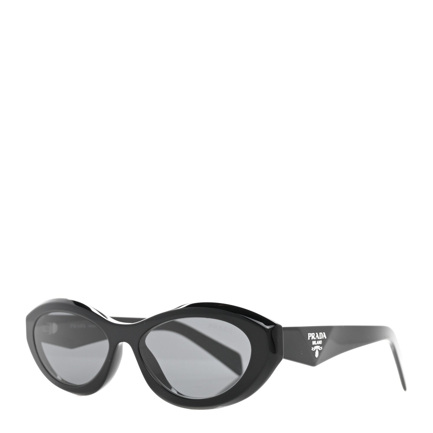 Prada Acetate Oval Sunglasses SPR 26Z Black 1 of 8
