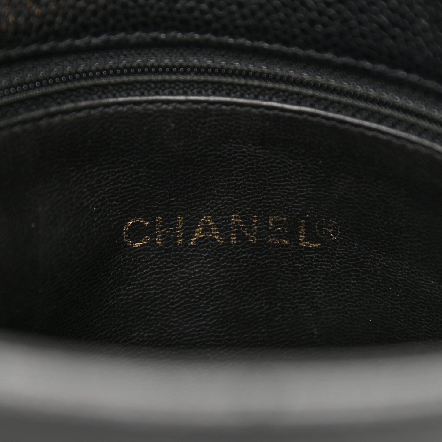 Caviar Quilted Shoulder Bag Black