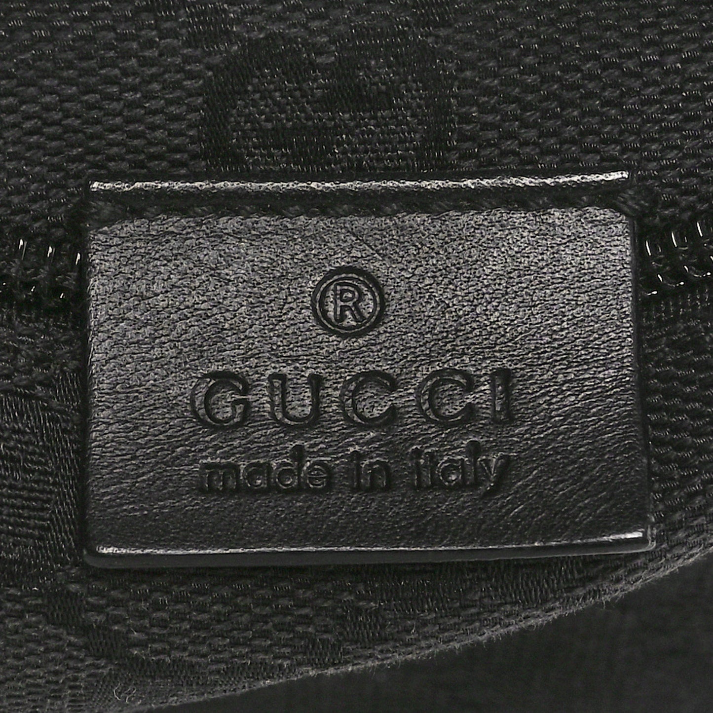 GG Monogram Double Pocket Belt Bag Black
