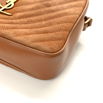 Saint Laurent Suede Matelasse Monogram Lou Camera Bag Cinnamon 11 of 12