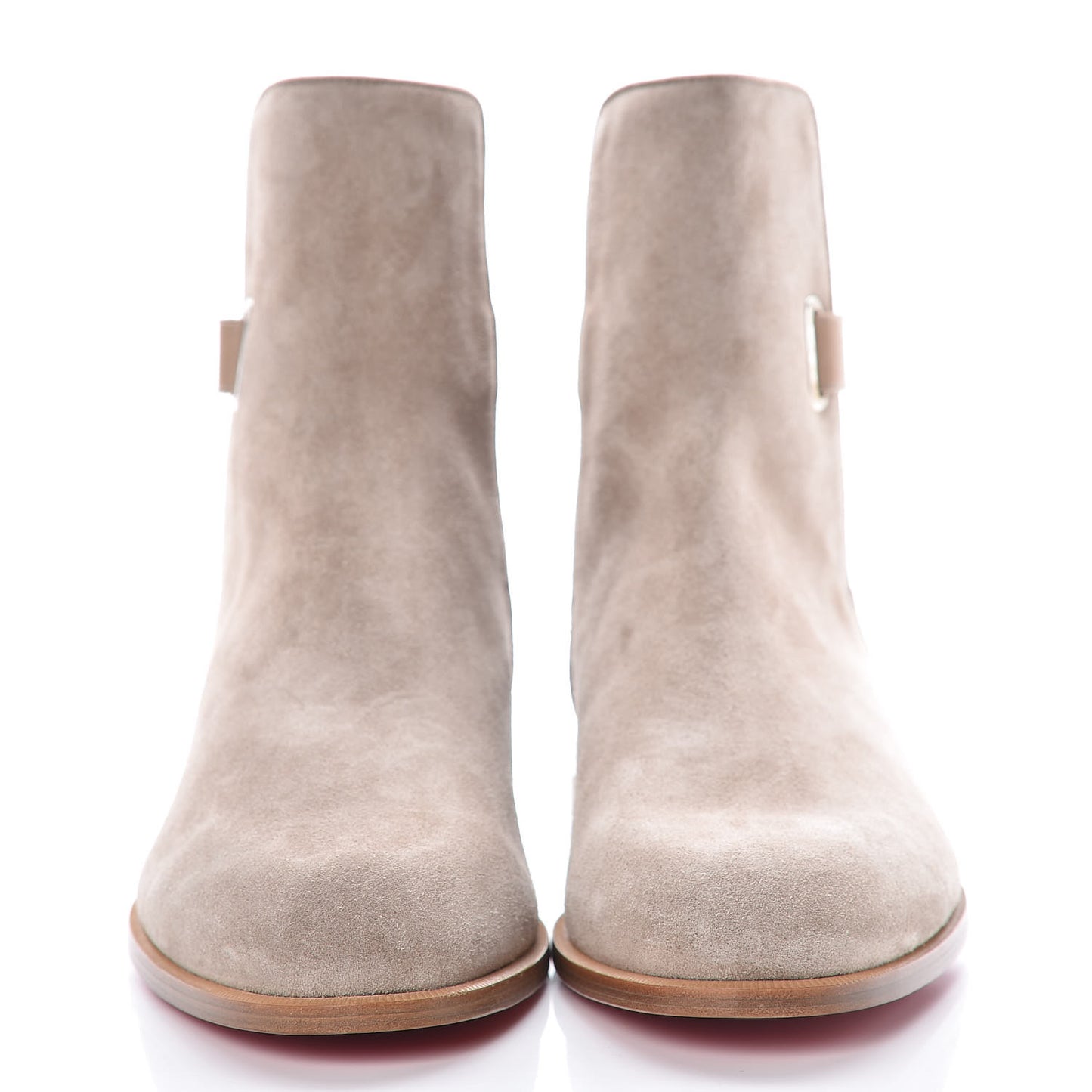 Veau Velours Grosgrain Cortino Boots 40.5 Mandorla