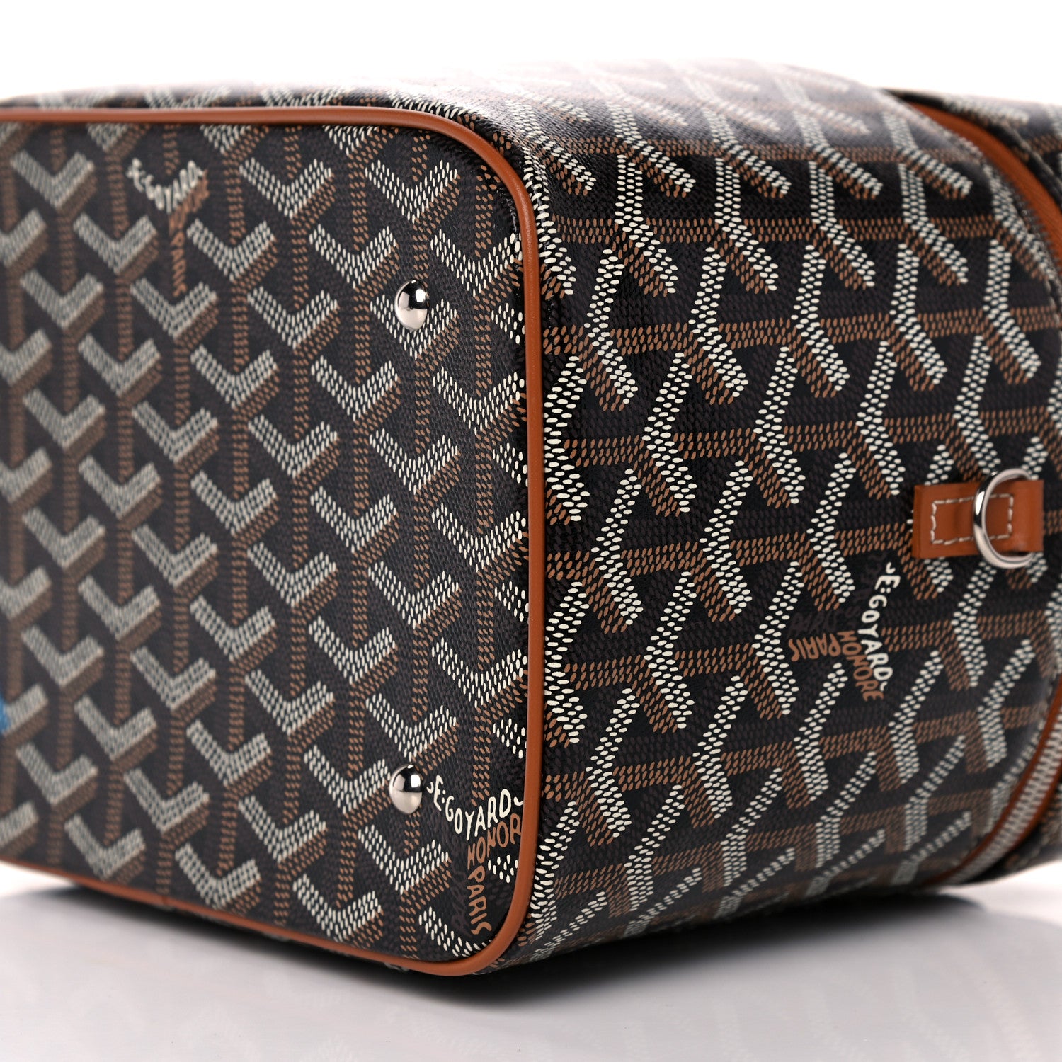 Goyard Goyardine Muse Vanity Case Black Gold 8 of 8