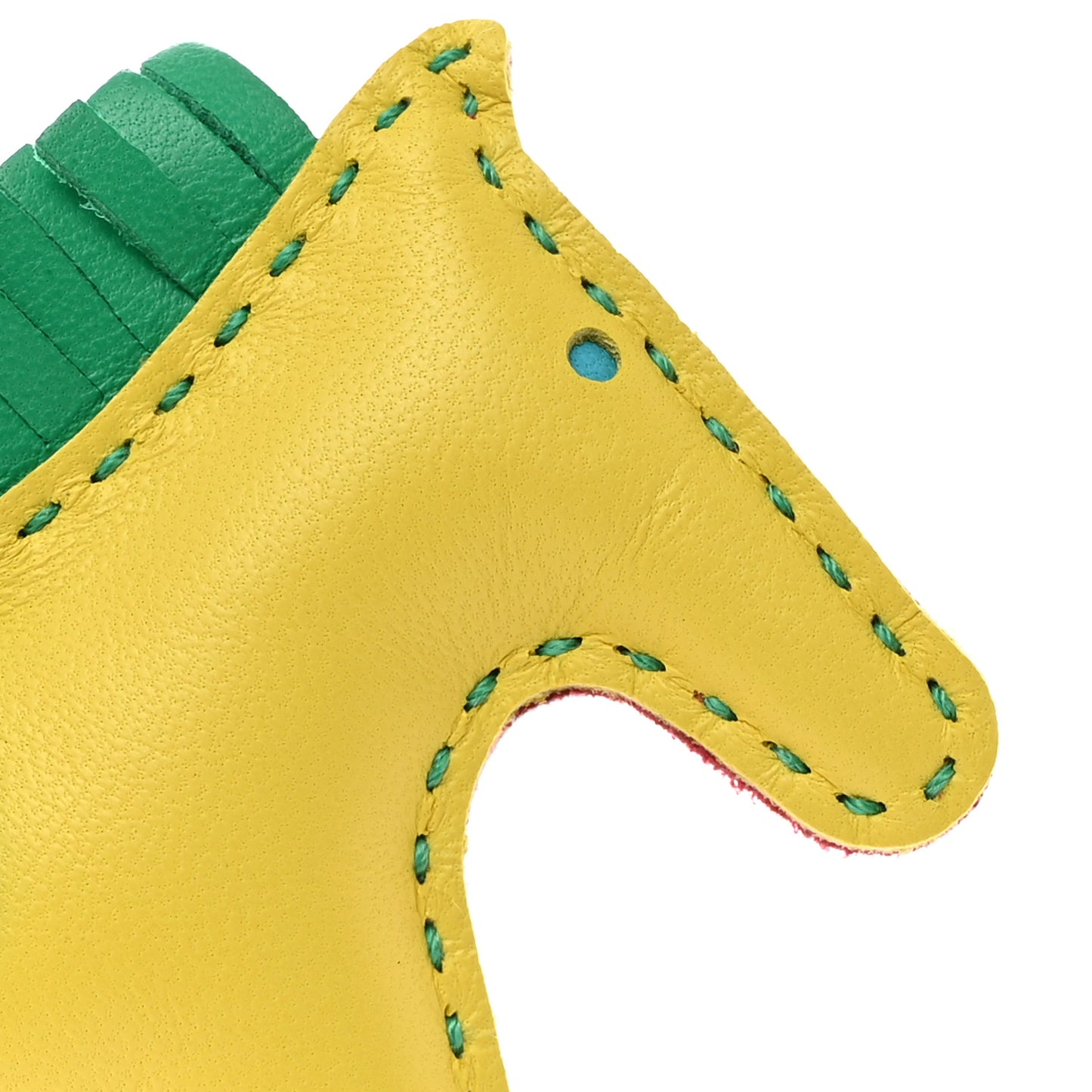 Milo Lambskin Grigri Rainbow Reversible Rodeo Bag Charm PM Bleu Electrique Rose Pourpre Lime Bleu Zanzibar