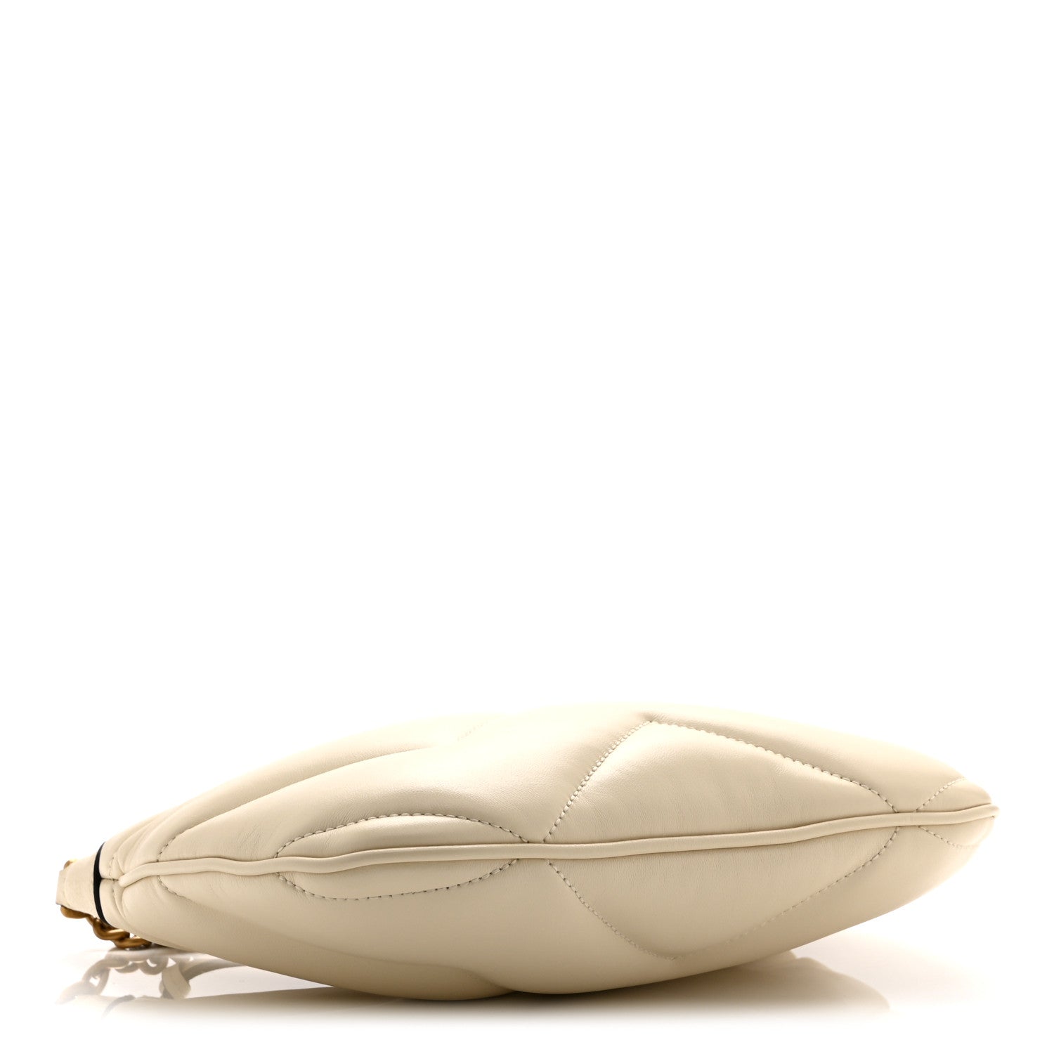 Gucci Calfskin Matelasse GG Marmont Half Moon Hobo White 4 of 11