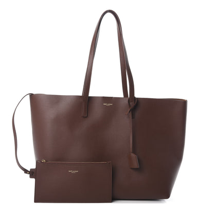 Saint Laurent Calfskin Large Shopping Tote Old Brandy 1 of 9