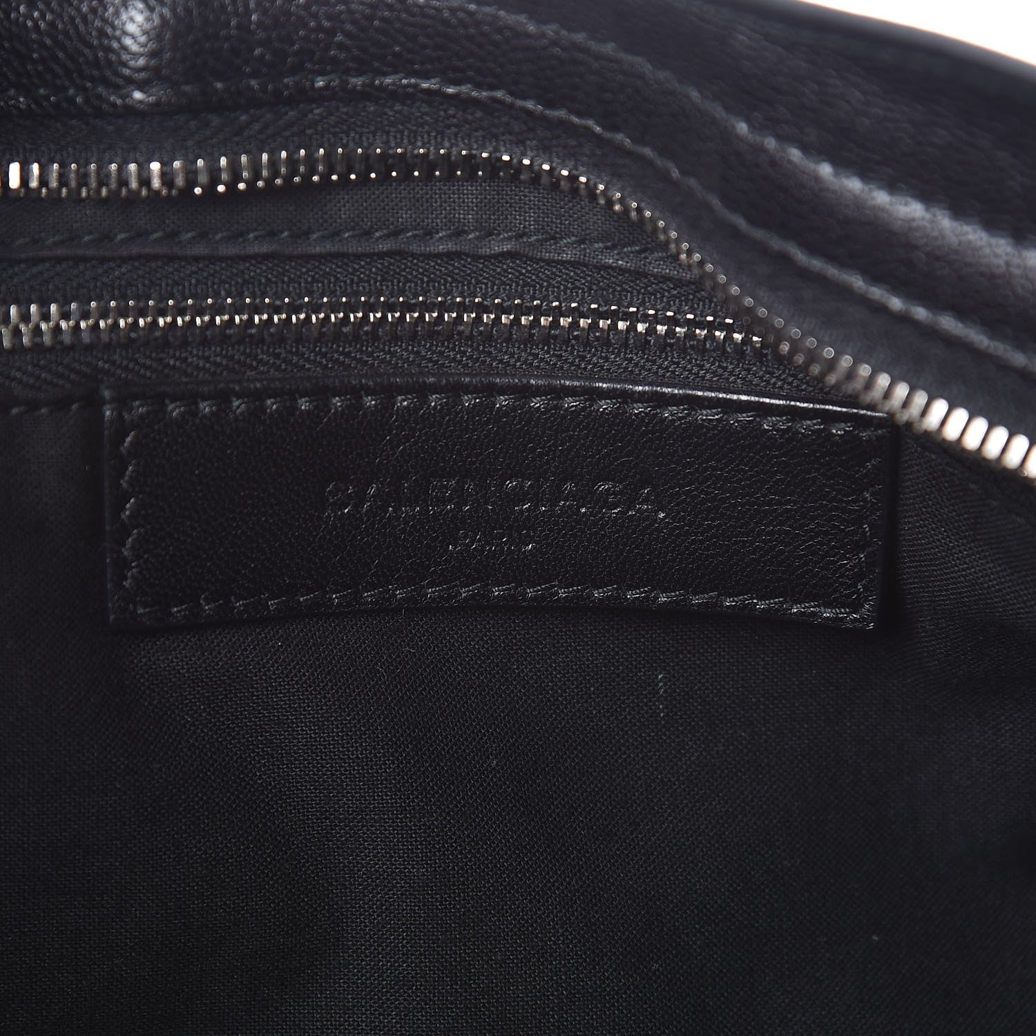 Balenciaga Chevre Silver Metallic Edge Hardware City Black 6 of 7