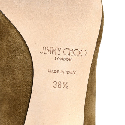 Jimmy Choo Suede Love 85 Pumps 38.5 Caper Green 6 of 7