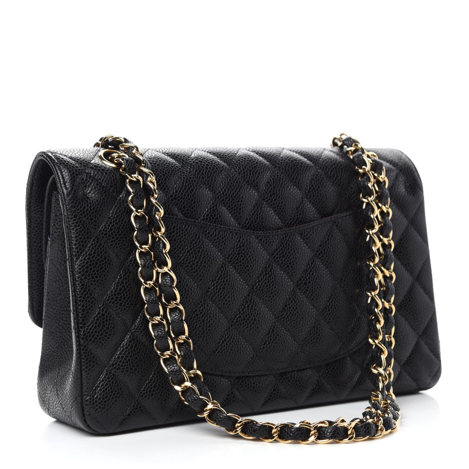Chanel Caviar Quilted Medium Double Flap Black 3 of 12