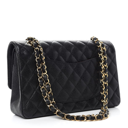Chanel Caviar Quilted Medium Double Flap Black 3 of 12