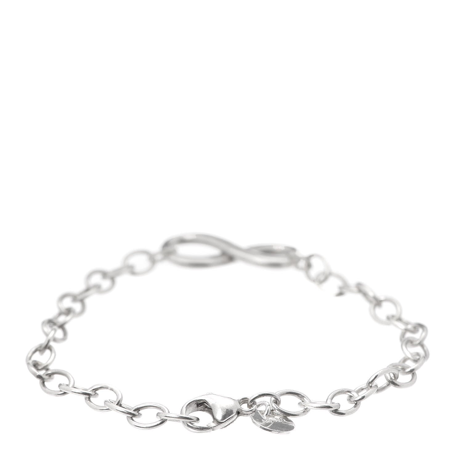 Tiffany Sterling Silver Infinity Chain Bracelet 3 of 5