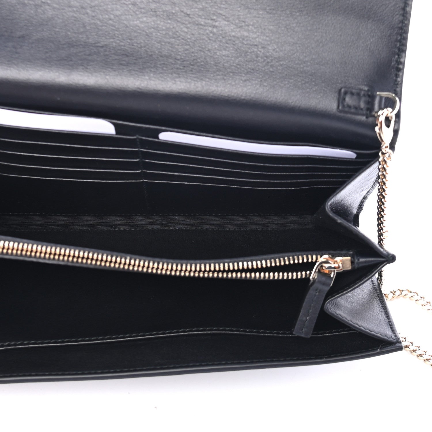 Versace Grained Calfskin Medusa Wallet on Chain Black 4 of 4
