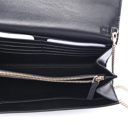 Versace Grained Calfskin Medusa Wallet on Chain Black 4 of 4
