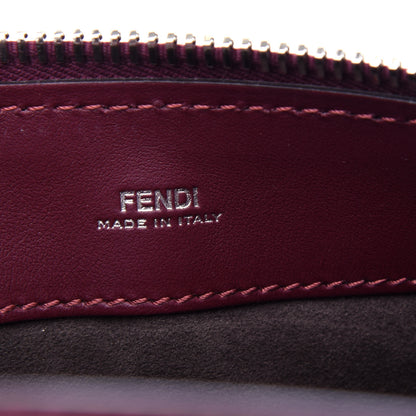 Fendi Vitello Baltico Dolce Shiny Nappa Lace Up DotCom Satchel Bordeaux 8 of 12