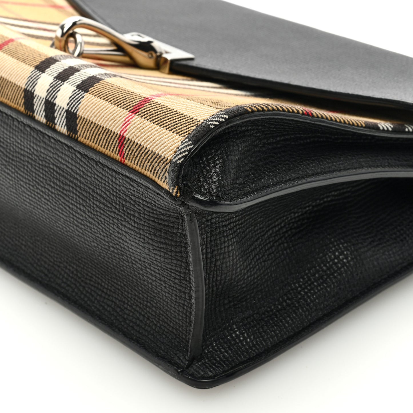 Derby Calfskin Vintage Check Small Macken Crossbody Bag Black
