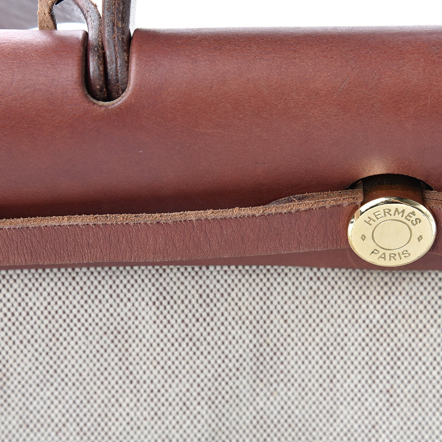 Toile Vache Calfskin Herbag 30 PM Natural