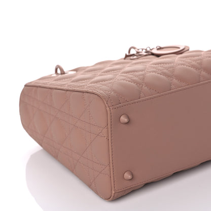 Christian Dior Ultra Matte Calfskin Cannage Medium Lady Dior Beige 5 of 18