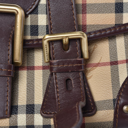 Burberry Haymarket Check Buckle Satchel 9 of 30