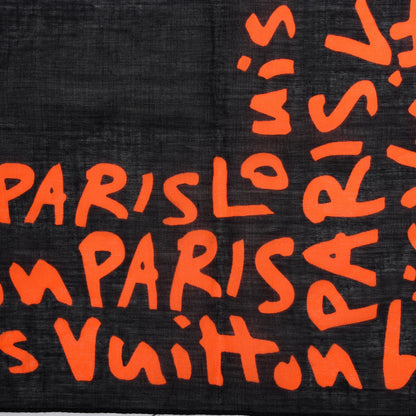 Louis Vuitton Cotton Graffiti Bandana Orange 3 of 3