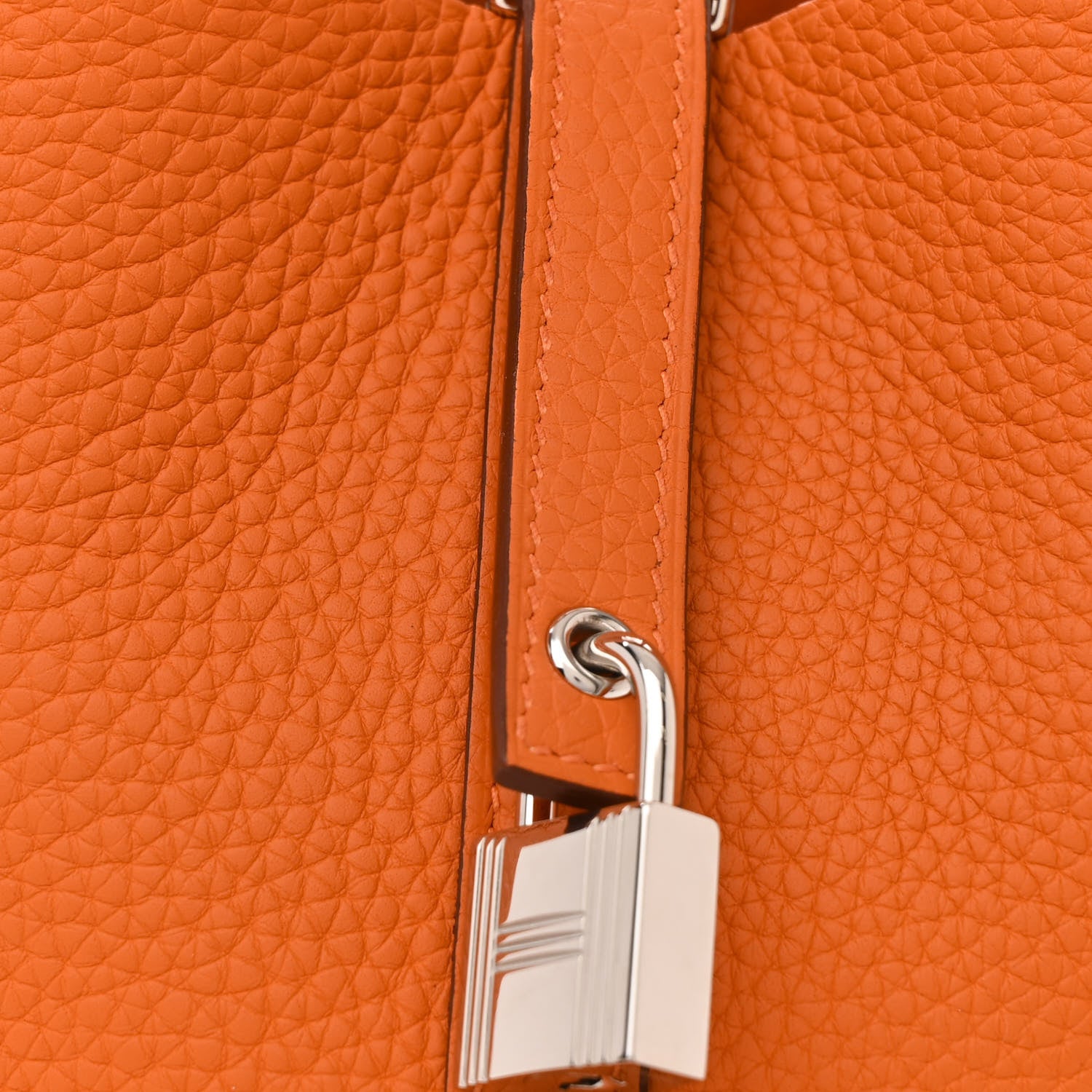 Hermes Taurillon Clemence Picotin Lock 18 PM Orange 8 of 11