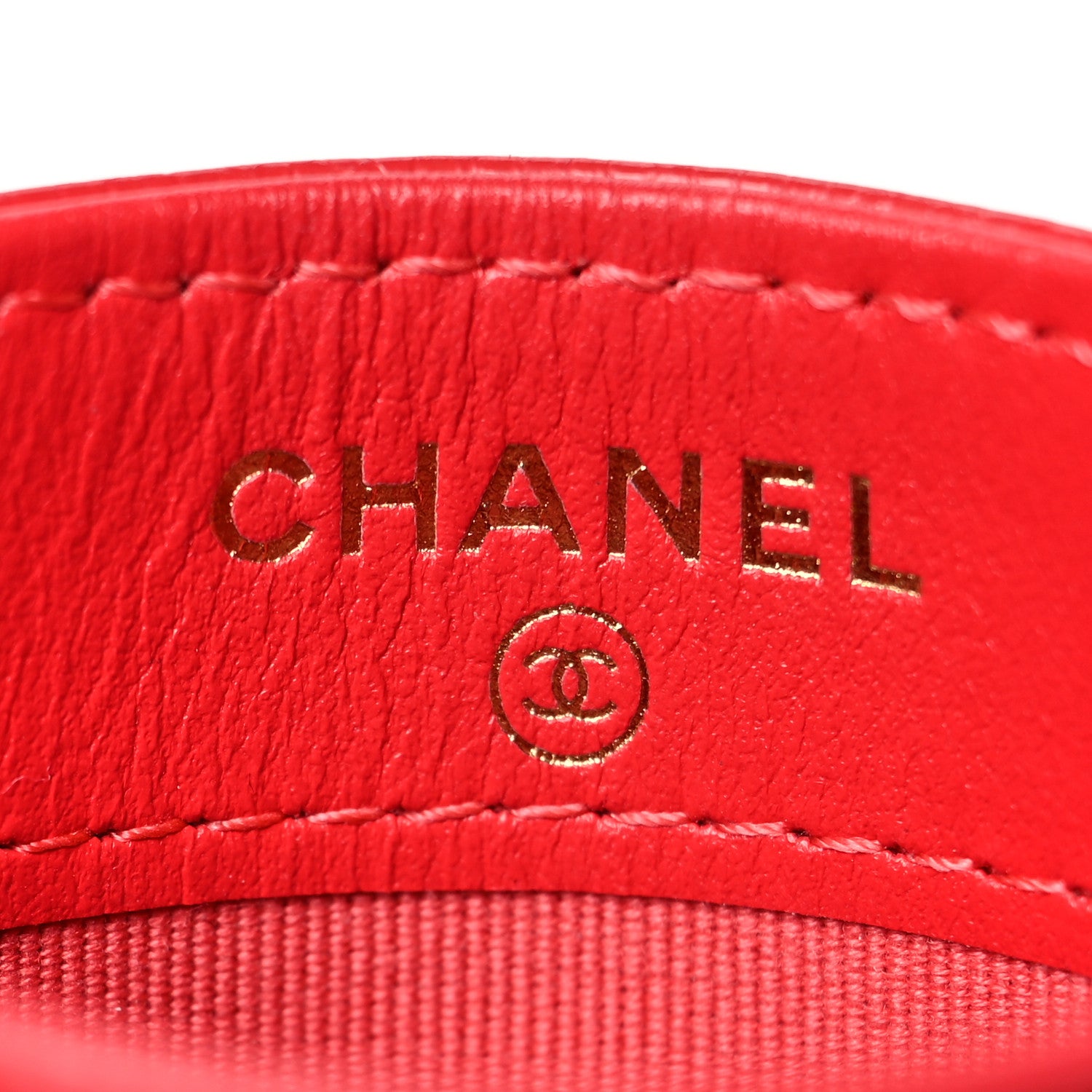 Chanel Caviar Quilted Card Holder Red 6 of 9