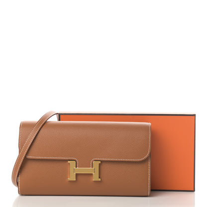 Hermes Epsom Constance Long Wallet To Go Gold 11 of 11