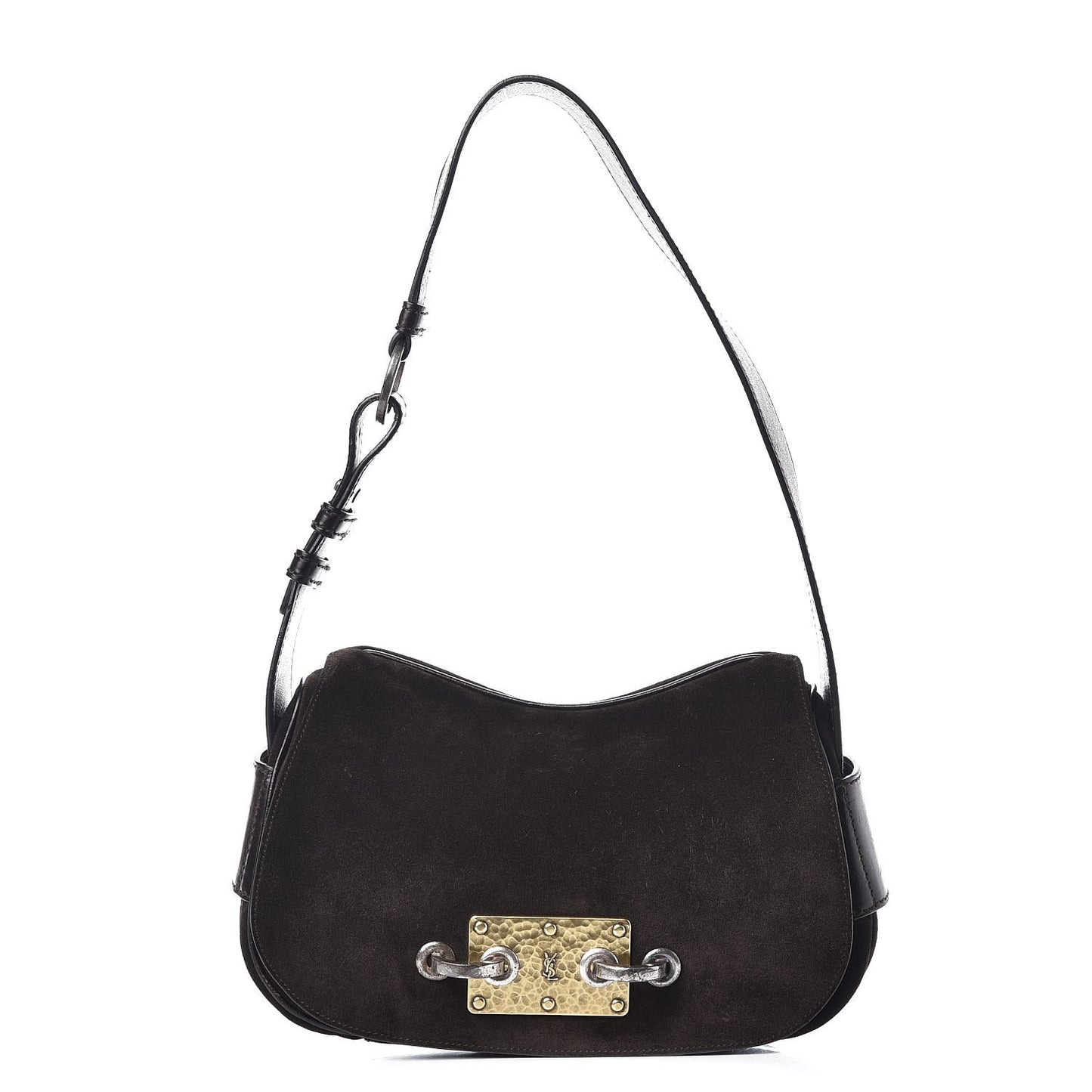 Suede Rive Gauche Flap Brown