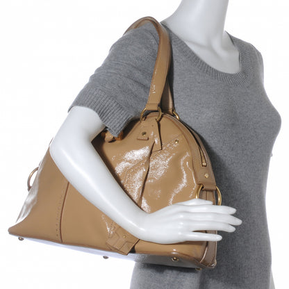 Saint Laurent Patent Large Muse Nude 2 of 7