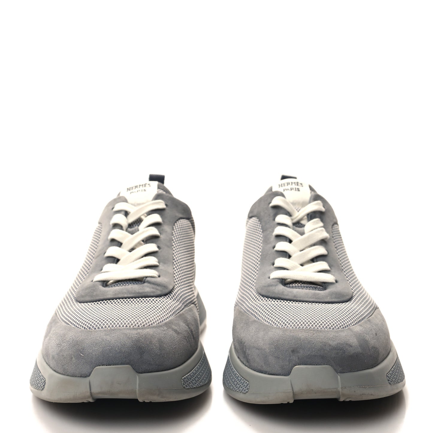 Technical Canvas Suede Goatskin Mens Drift Sneakers 43.5 Gris Fume